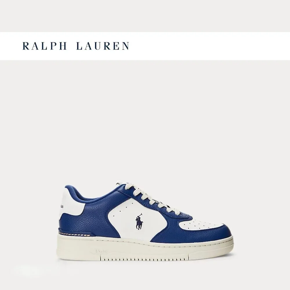 NWOB Polo Ralph Lauren Leather Masters Court Leather Sneaker